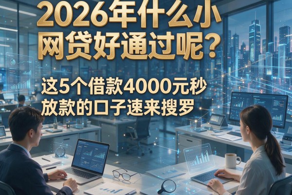2026年什么小网贷好通过呢?这5个借款4000元秒放款的口子速来搜罗!