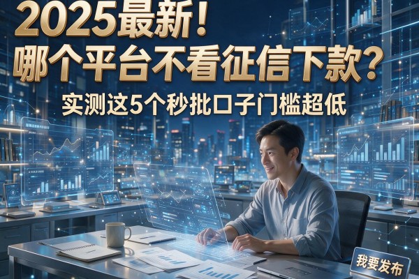 2025最新!哪个平台不看征信下款?实测这5个秒批口子门槛超低