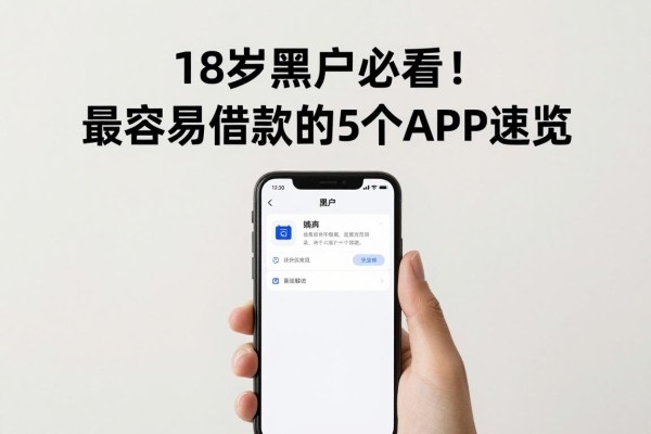18岁黑户必看!最容易借款的5个APP速览