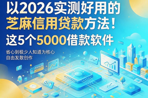 2026实测好用的芝麻信用贷款方法！这5个5000借款软件，省心到极少人知道