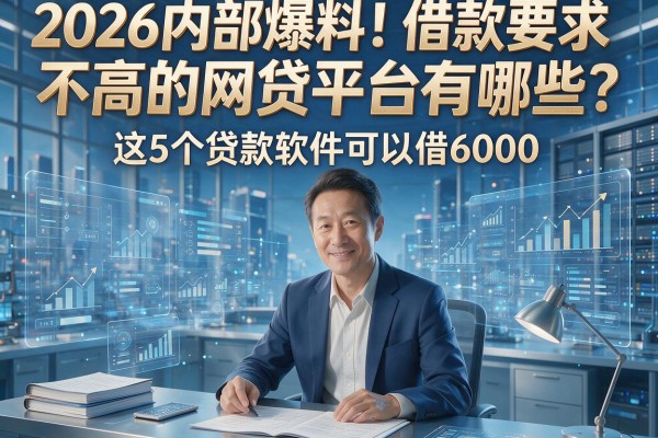 2026内部爆料！借款要求不高的网贷平台有哪些？这5个贷款软件可以借6000！