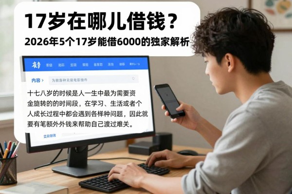 17岁在哪儿借钱?2026年5个17岁能借6000的软件独家解析!