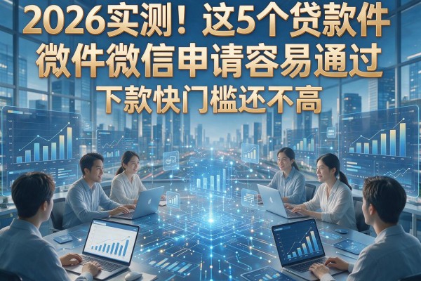 2026实测！这5个贷款软件微信申请容易通过，下款快门槛还不高！