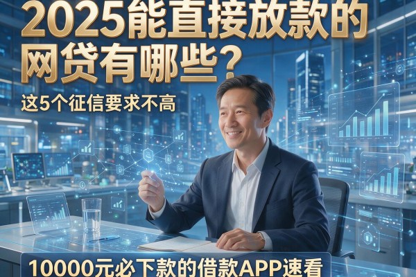 2025能直接放款的网贷有哪些?这5个征信要求不高、10000元必下款的借款APP速看