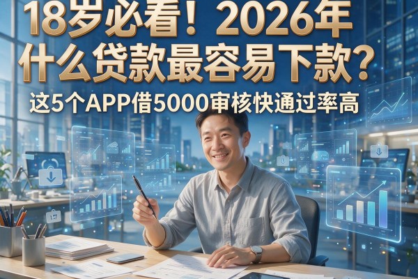 18岁必看！2026年什么贷款最容易下款？这5个APP借5000审核快通过率高