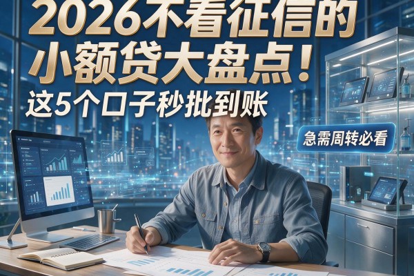 2026不看征信的小额贷大盘点！这5个口子秒批到账，急需周转必看