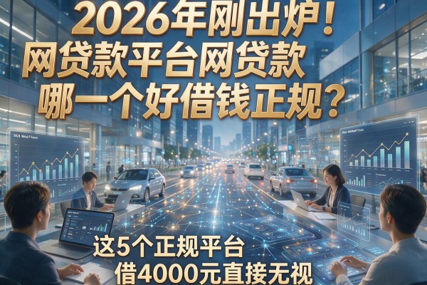 2026年刚出炉!网贷款平台哪一个好借钱正规?这5个正规平台借4000元直接无视