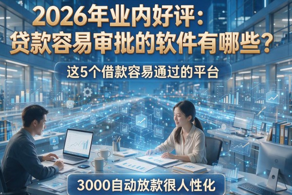 2026年业内好评：贷款容易审批的软件有哪些？这5个借款容易通过的平台，3000自动放款很人性化