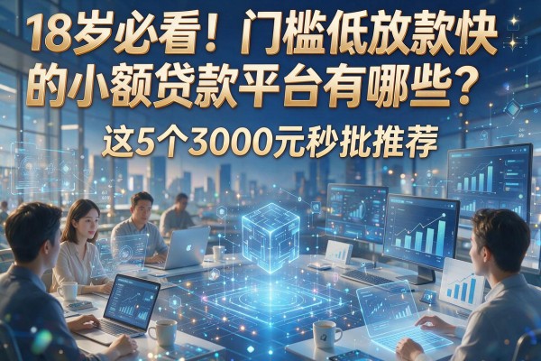 18岁必看!门槛低放款快的小额贷款平台有哪些?这5个3000元秒批推荐