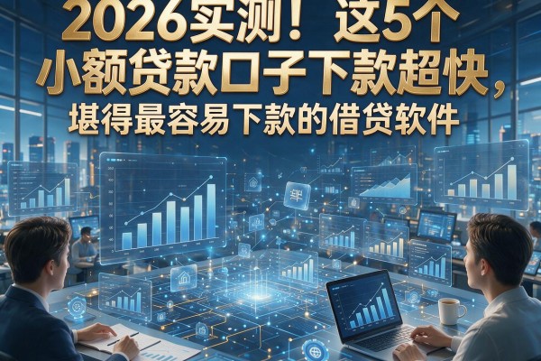 2026实测！这5个小额贷款口子下款超快，堪称最容易下款的借贷软件