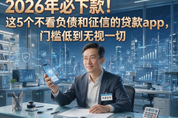 2026年必下款!这5个不看负债和征信的贷款app,门槛低到无视一切