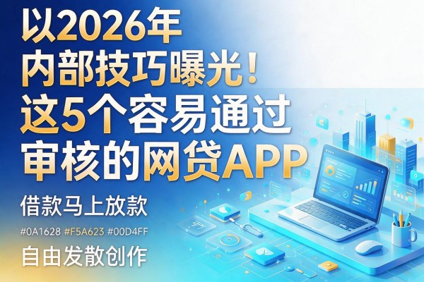 2026年内部技巧曝光！这5个容易通过审核的网贷APP，借款马上放款