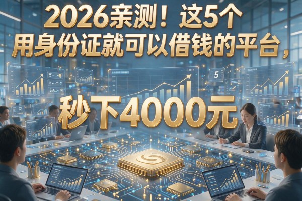 2026亲测!这5个用身份证就可以借钱的平台,秒下4000元!