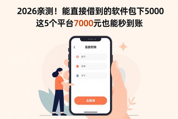 2026亲测!能直接借到钱的软件包下5000,这5个平台7000元也能秒到账