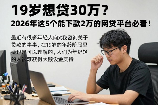 19岁想贷30万？2026年这5个能下款2万的网贷平台必看！