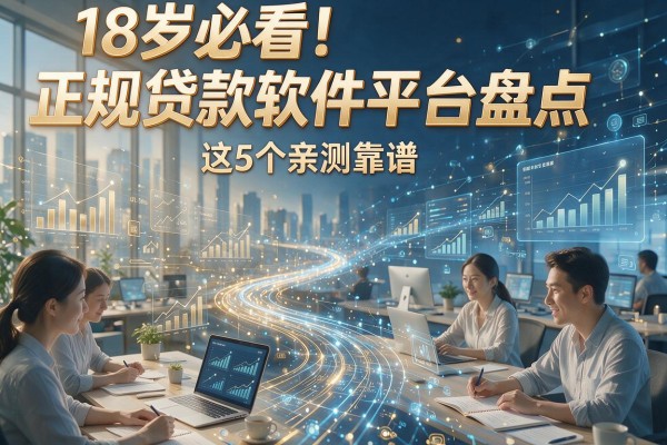 18岁必看！正规贷款软件平台盘点，这5个亲测靠谱！