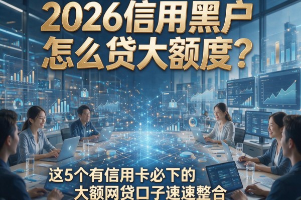 2026信用黑户怎么贷大额度？这5个有信用卡必下的大额网贷口子速速整合