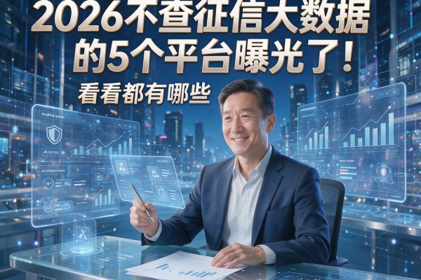 2026不查征信大数据的5个平台曝光了!看看都有哪些