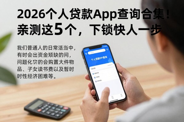 2026个人贷款app查询合集!亲测这5个,下款快人一步