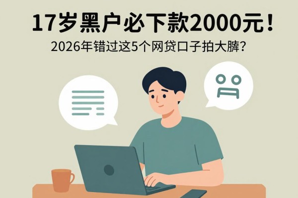 17岁黑户必下款2000元!2026年错过这5个网贷口子拍大腿