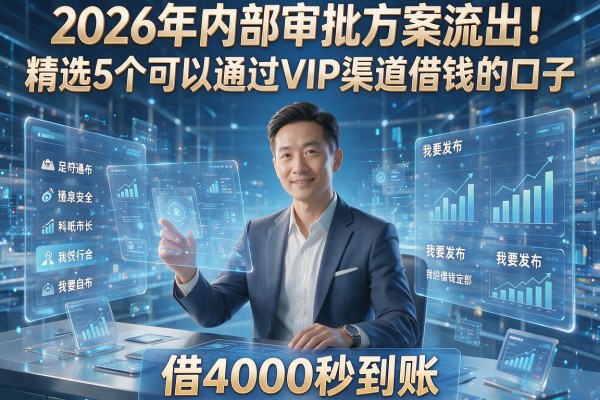 2026年内部审批方案流出!精选5个可以通过VIP渠道借钱的口子,借4000秒到账