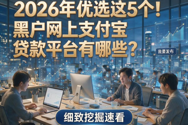 2026年优选这5个!黑户网上支付宝贷款平台有哪些?细致挖掘速看