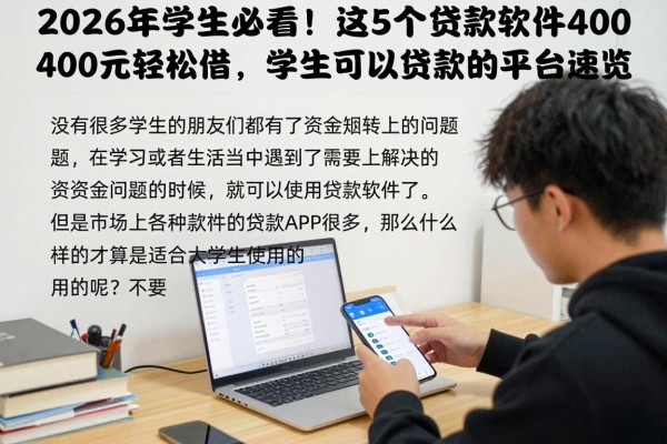 2026年学生必看!这5个贷款软件4000元轻松借,学生可以贷款的平台速览
