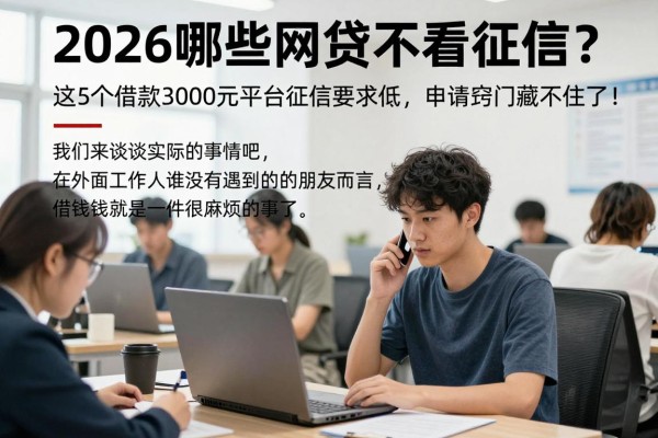 2026哪些网贷不看征信？这5个借款3000元平台征信要求低，申请窍门藏不住了！