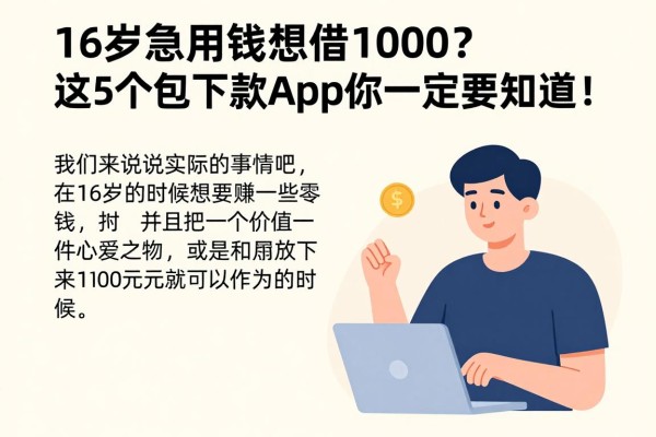 16岁急用钱想借1000?这5个包下款App你一定要知道!