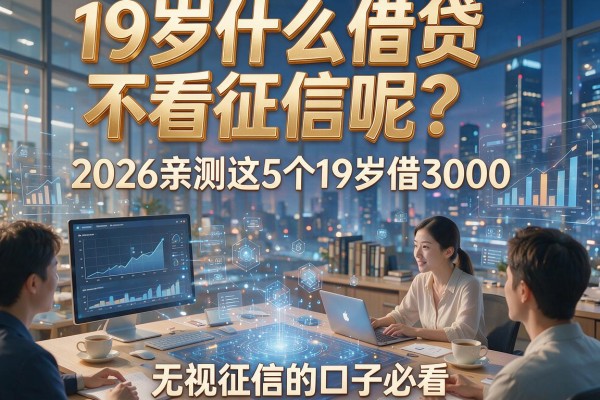 19岁什么借贷不看征信呢?2026亲测这5个19岁借3000无视征信的口子必看