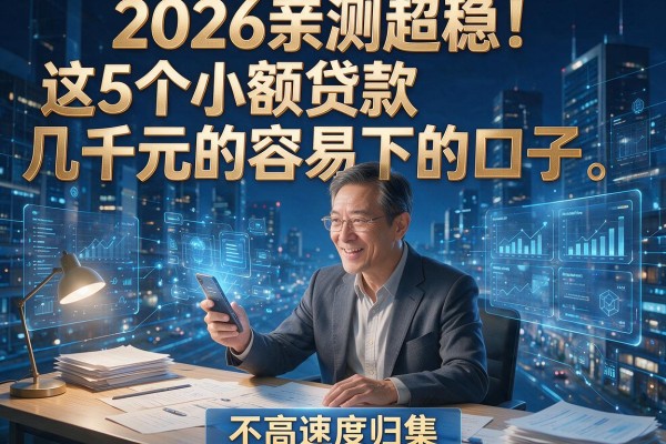 2026亲测超稳！这5个小额贷款几千元的容易下的口子，要求不高速度归集
