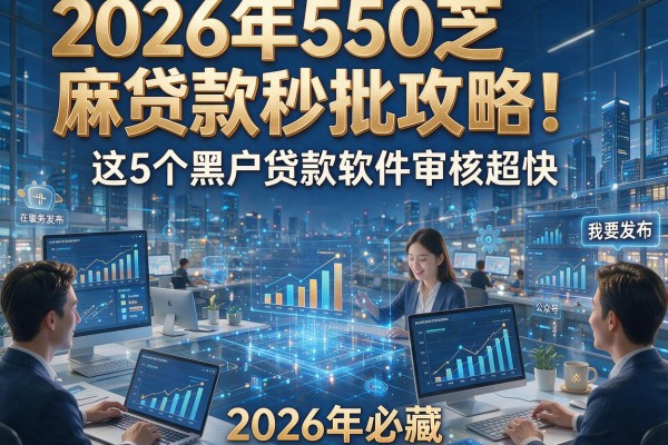 2026年550芝麻贷款秒批攻略!这5个黑户贷款软件审核超快,2026年必藏!
