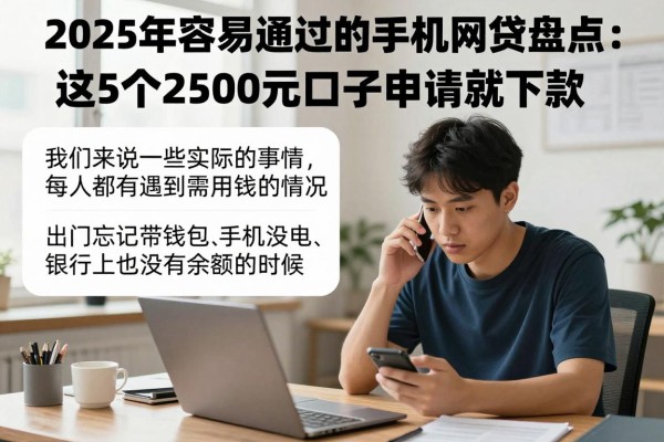 2025年容易通过的手机网贷盘点:这5个2500元口子申请就下款