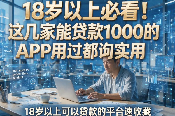 18岁以上必看！这几家能贷款1000的APP用过都说实用，18岁以上可以贷款的平台速收藏