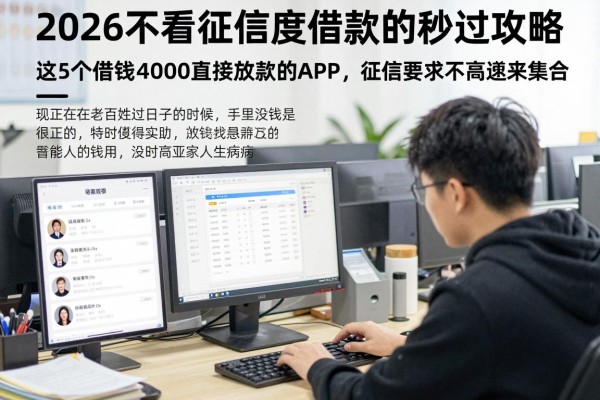 2026不看征信度借款的秒过攻略！这5个借钱4000直接放款的APP，征信要求不高速来集合