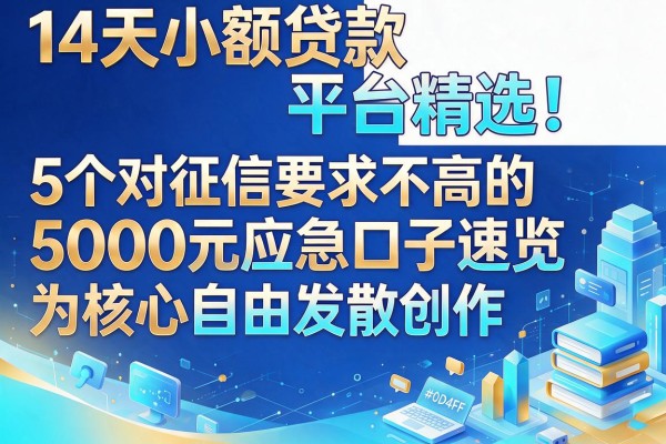 14天小额贷款平台精选!5个对征信要求不高的5000元应急口子速览