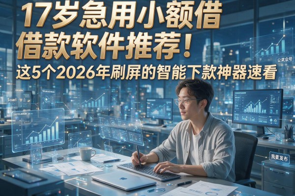 17岁急用小额借款软件推荐!这5个2026年刷屏的智能下款神器速看