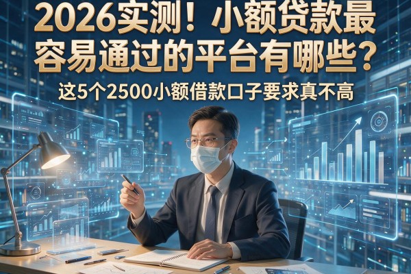 2026实测!小额贷款最容易通过的平台有哪些?这5个2500小额借款口子要求真不高