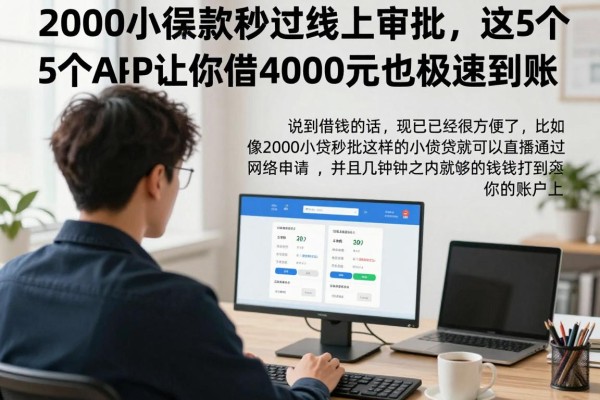 2000小额贷款秒过线上审批,这5个APP让你借款4000元也极速到账