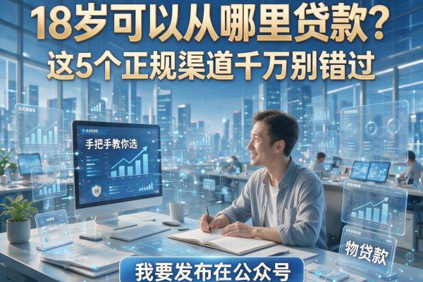18岁可以从哪里贷款？这5个正规渠道千万别错过，手把手教你选！