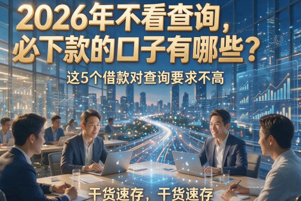 2026年不看查询必下款的口子有哪些？这5个借款对查询要求不高，干货速存！