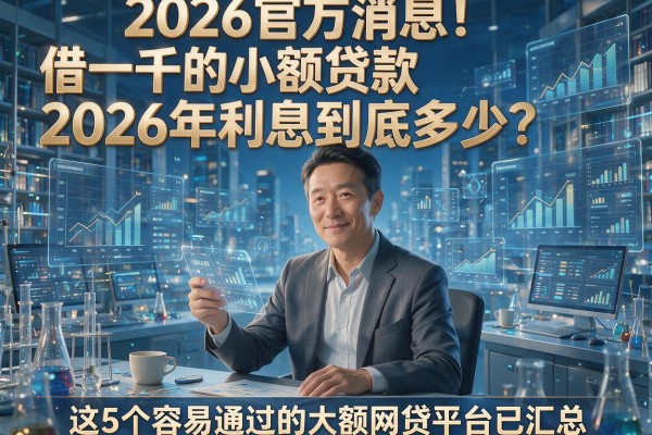 2026官方消息!借一千的小额贷款2026年利息到底多少?这5个容易通过的大额网贷平台已汇总