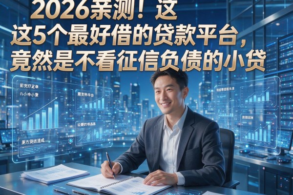 2026亲测！这5个最好借的贷款平台，竟然是不看征信负债的小贷！