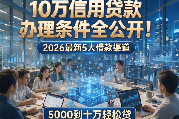 10万信用贷款办理条件全公开!2026最新5大借款渠道,5000到十万轻松贷