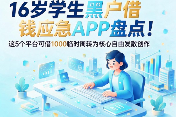 16岁学生黑户借钱应急App盘点！这5个平台可借1000临时周转