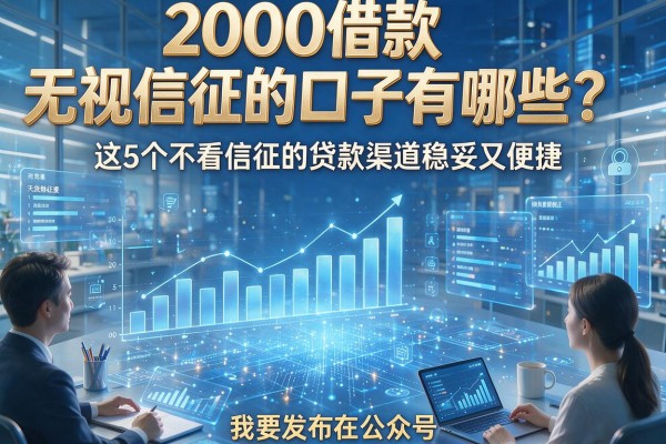 2000借款无视信征的口子有哪些?这5个不看信征的贷款渠道稳妥又便捷