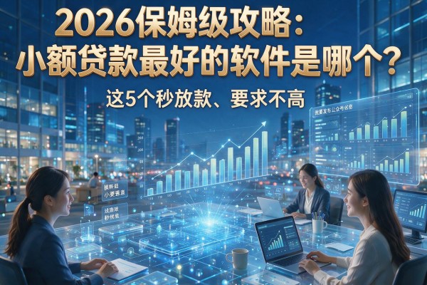 2026保姆级攻略:小额贷款最好的软件是哪个?这5个秒放款、要求不高!