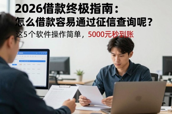 2026借款终极指南:怎么借款容易通过征信查询呢?这5个软件操作简单,5000元秒到账!