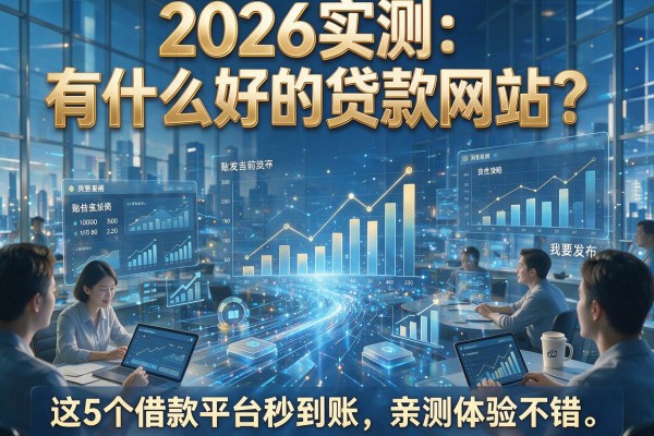 2026实测：有什么好的贷款网站？这5个借款平台秒到账，亲测体验不错！