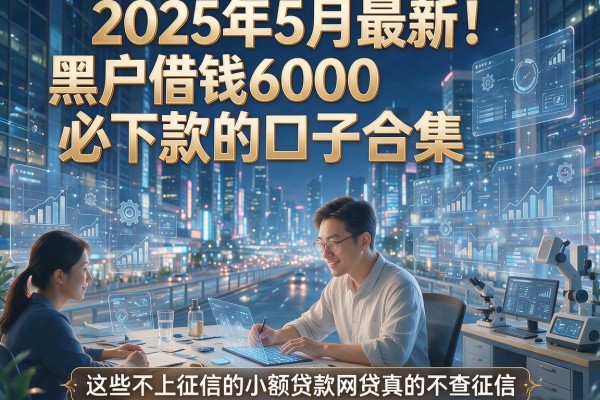 2025年5月最新!黑户借钱6000必下款的口子合集,这些不上征信的小额贷款网贷真的不查征信!